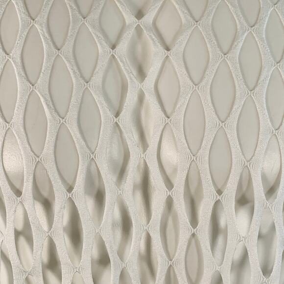 DRIES VAN NOTEN Size XS White Fishnet Mesh Polyester Long Sleeve Pullover - Picture 2 of 6